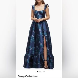 Nordstrom Navy Floral Maxi Dress